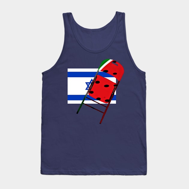 Watermelon Folding Chair To Brutal Occupation - Back Tank Top by SubversiveWare